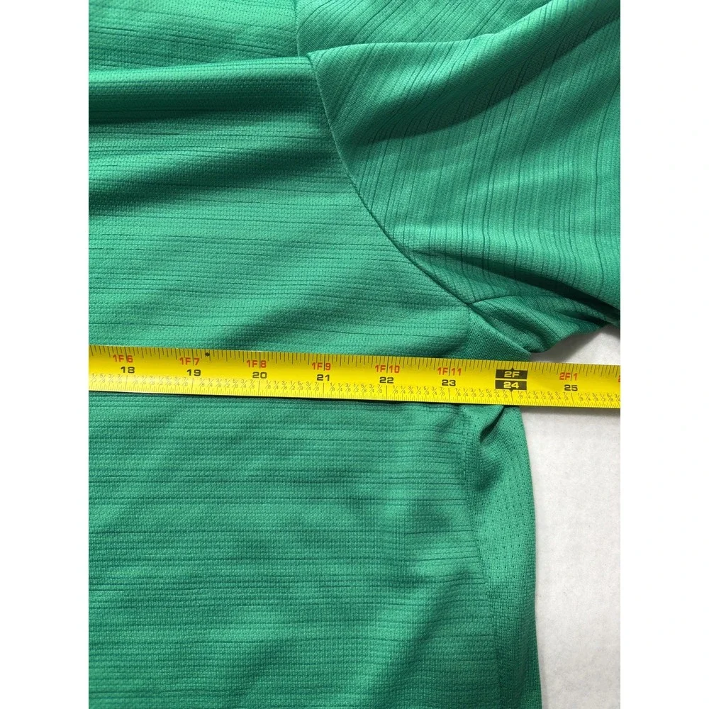 Nike Dri-FIT Shirt Mens 2XL Green Running Reflective Graphic Tee Lightweight